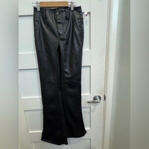 We The Free Black Faux Leather Pants